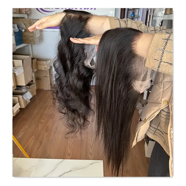 High Quality 360 HD Lace Frontal Human Hair For Black Women Small Knots Lace Frontal Ready To Ship