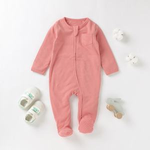ชุดหมีขาสั้นมีซิปสำหรับเด็กผู้หญิงเด็กผู้ชายชุดบอดี้สูทเด็กออแกนิก - Product Image 5