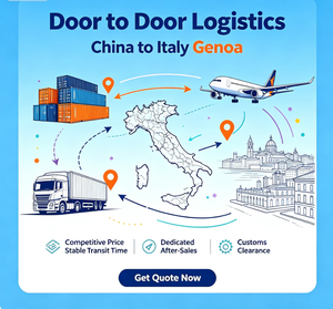 บริการขนส่งสินค้าทางอากาศและทางเรือแบบ Door-to-Door ไปยังเมืองเจโนวา ประเทศอิตาลี ราคาแข่งขัน บริการโลจิสติกส์ครบวงจร และบริการลูกค้าออนไลน์ตลอดวัน - Product Image 1