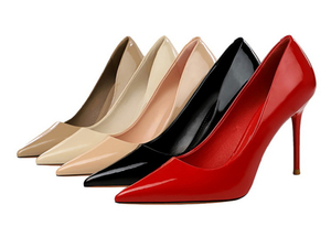 <span class=keywords><strong>Scarpe</strong></span> Formali da <span class=keywords><strong>Donna</strong></span> Bigtree 96161-1, Taglia Grande <span class=keywords><strong>43</strong></span>, Tacco Alto 9 cm, in Vernice, Punta Affusolata, Tacco Sottile, Comode, Evergreen, Stile OL - Product Image 2