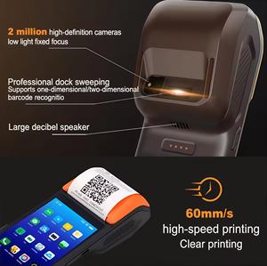 PDA Portátil Profesional con Escáner de Códigos de Barras y <span class=keywords><strong>QR</strong></span> Q6Pro 4G Net 3G+32G RAM +NFC con Terminal de Escaneo, Impresora de Recibos Inteligente - Product Image 1