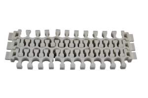 Cadenas de malla de plástico blanco transpirable, buena tracción, serie Har2300, Correa modular giratoria de rejilla rasante para línea de embalaje - Product Image 5
