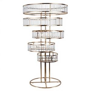 Soporte de Flores Redondo de Cinco Niveles, Ecológico, para Centros de Mesa en Bodas y Fiestas, Marca Promise Iron - Product Image 1