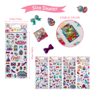 Custom Cute Resin Dome Crystal Glitter Stickers for <b>Scrapbook</b> Journal DIY Craft - Product Image 5