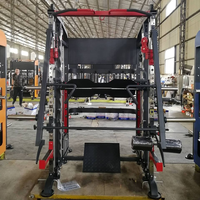 Máquina multifuncional multifunción para gimnasio, equipo de entrenamiento de fuerza cruzado para levantamiento de pesas