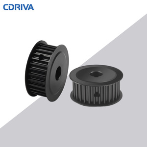 Polea de distribución HTD 8M de aluminio, acero y hierro fundido Cdriva, polea de transmisión con 18, 20, 22, 24, 26, 28, 30, 32 dientes - Product Image 1