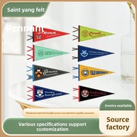 Drapeaux de fanions en feutre non tissé imprimés par sublimation à motif personnalisé pour la décoration festive des campings et des sites de camping