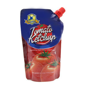 Prezzo di fabbrica <span class=keywords><strong>Ketchup</strong></span> di pomodoro fresco in bustina facile da aprire 250g stampa personalizzata salsa di pomodoro in scatola spezzata fredda salsa <span class=keywords><strong>Ketchup</strong></span> - Product Image 5
