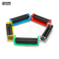 Machine à rouler les cigarettes en plastique personnalisée avec logo, 110 mm x 78 mm, qualité supérieure, manuelle, pour tabac