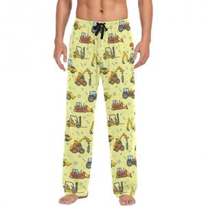 ชุดนอนยาวเอวยางยืดของผู้ชายชุดใส่นอนให้ความอบอุ่นนุ่มระบายอากาศได้ดีสำหรับฤดูหนาว - Product Image 3