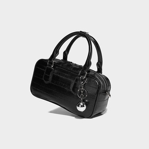 New Fashion Silver High-End Women's Boston <b>Pillow</b> Bag <b>Small</b> Square Handheld PU Single Shoulder Crossbody Size-Versatile Tanjing - Product Image 6