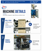 Machine d'emballage automatique de sachets triangulaires à commande PLC pour l'emballage du thé, du café, des fleurs et des herbes