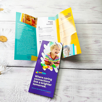 Matériel marketing imprimé sur papier couché personnalisé de qualité supérieure pour petites entreprises, dépliants, prospectus, catalogues, brochures pliées de haute qualité