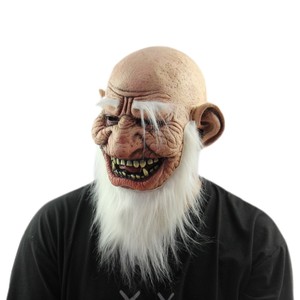 Masque de zombie vieil homme effrayant en latex pour <span class=keywords><strong>Halloween</strong></span> et Noël, accessoires de déguisement pour adulte, perruque pour cosplay - Product Image 3