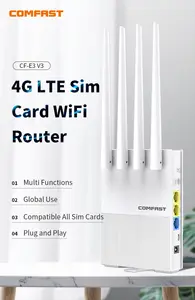 ComfastワイヤレスLteモバイルホットスポットルーターWifi 4gルーター (SIMカード付き)