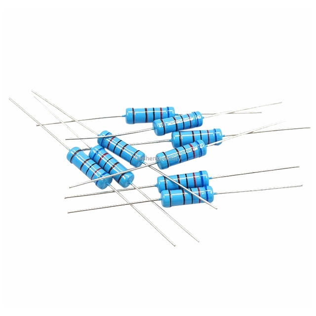 5W Metal Film Through-Hole Resistor Five Color Ring Resistor with 6.2R 6.8R 7.5R 8.2R 9.1R 10R Ohm 1% Accuracy