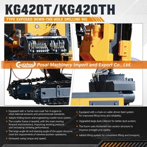 Plataforma de Perforación DTH de Superficie Kaishan KG420T KG420TH con Chasis Reforzado para Aplicaciones de Minería a Cielo Abierto y Canteras - Product Image 2