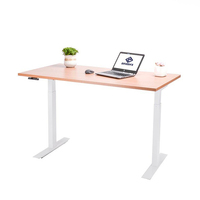 Bureau électrique à double moteur pour voiture, support au sol, hauteur réglable