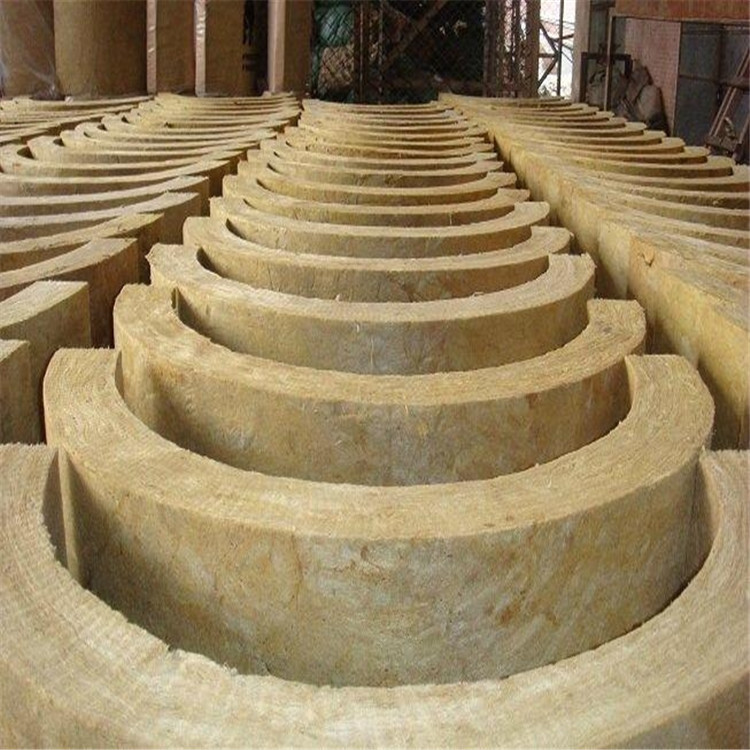 Industrial Thermal Insulation Rock Wool Tube Aluminum Foil Sound Absorbing