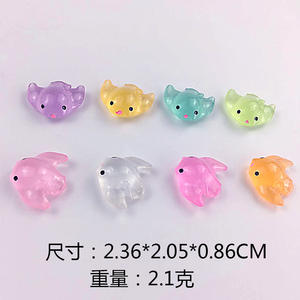 Miniature de poisson diable lumineux en résine, modèle d'animal marin, accessoires décoratifs pour micro-paysage et aquarium - Product Image 2