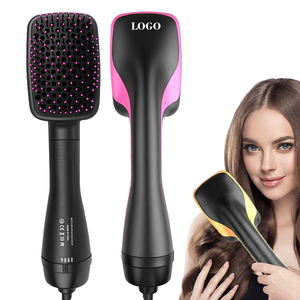0728 Styling 3-in-1 Nylon Bristles <b>Hot</b> <b>Comb</b> Abs Smart Temperature Adjustment Reduces Frizz Hair Dryer Set Portable Paddle Brush - Product Image 1