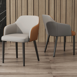 Chaise de salle à manger nordique en cuir et métal bon marché pour l'intérieur vente en gros de meubles de maison chaises de salle à manger modernes de restaurant de luxe en or - Product Image 3