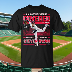 T-shirt Steven Kwan Cleveland Baseball Mlbpa noir style maillot 38 - Product Image 3