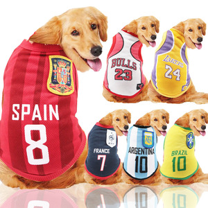 Ropa <span class=keywords><strong>para</strong></span> <span class=keywords><strong>Perros</strong></span>, Chaleco Deportivo con Rayas/Estampado Sólido <span class=keywords><strong>para</strong></span> <span class=keywords><strong>Perros</strong></span> Pequeños, Medianos y Grandes, Golden Retriever, Corgi, Atuendo de Verano - Product Image 4