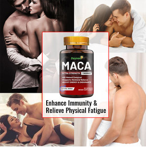 Wins Town Capsules d'énergie masculine Maca Ginseng Ashwagandha 60 Capsules Complément alimentaire naturel à base de plantes Immunité avec Vitamine Zinc - Product Image 3