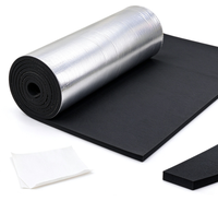 Rouleau d'isolation en mousse de caoutchouc avec feuille d'aluminium, isolation thermique, insonorisation, imperméabilisation, matériau d'isolation thermique pour toit, tuyau, mur