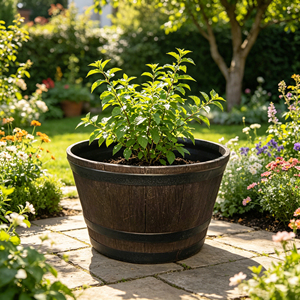 <span class=keywords><strong>Pot</strong></span> <span class=keywords><strong>de</strong></span> fleurs décoratif d'extérieur <span class=keywords><strong>en</strong></span> plastique imitation <span class=keywords><strong>bois</strong></span>, grande taille, <span class=keywords><strong>en</strong></span> forme <span class=keywords><strong>de</strong></span> baril <span class=keywords><strong>de</strong></span> whisky, pour semis, vente directe usine - Product Image 6
