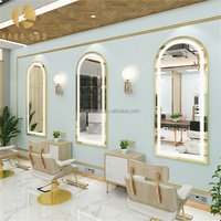 Offre Spéciale station de salon de coiffure, style unique, station de miroir de salon avec lumière