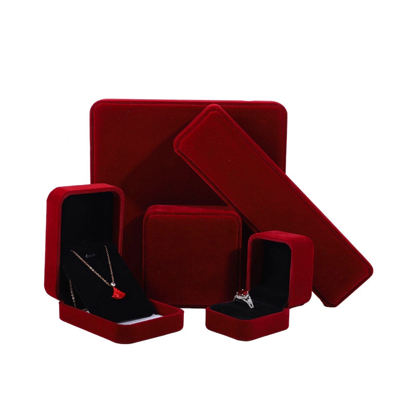 Caja para anillos de pareja de café: 6,5*7,5*4,7 CM
