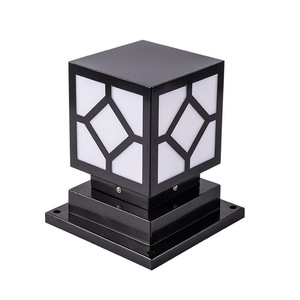 โคมไฟอลูมิเนียมเสาพลังงานแสงอาทิตย์พร้อมรีโมทควบคุมสำหรับประตูไฟสวน LED กลางแจ้ง IP65สไตล์จีน - Product Image 1