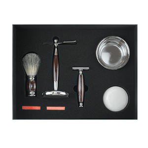 ชุดโกนหนวด<span class=keywords><strong>ผู้ชาย</strong></span>คุณภาพสูง: โกนหนวดด้วยมือ + แปรงหวีผม + ชามสบู่ + สบู่โกนหนวด + ใบมีดโกน - Product Image 1
