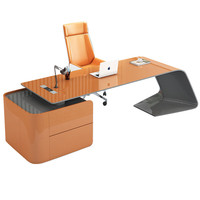 Mobilier de bureau KD13 escritorio pour chef de bureau table de bureau de luxe pour chef d'entreprise table de bureau pour bureau de direction