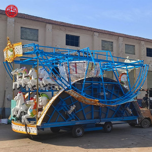 <span class=keywords><strong>Manège</strong></span> Commercial Durable avec Remorque pour Enfants et Adultes – Équipement de Parc d'Attractions Extérieur - Product Image 4