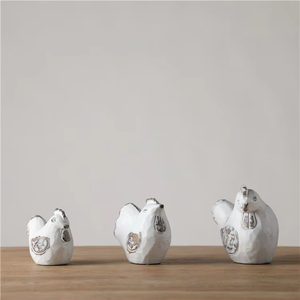 Adornos Modernos para el Hogar, Regalos Decorativos de Resina para Sala de Estar, Decoraciones Creativas, <span class=keywords><strong>Gallo</strong></span> de Resina Blanca para Hotel - Product Image 5