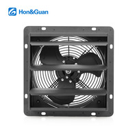 Ventilateur extracteur d'air industriel professionnel HA-350M 14'' (350 mm) à courant alternatif, en fonte, avec volet d'évacuation, OEM/ODM