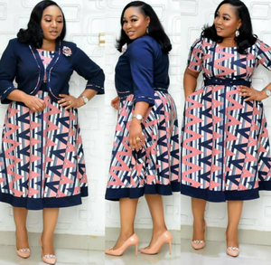 Abito Africano di Alta Qualità <span class=keywords><strong>Taglia</strong></span> 42-<span class=keywords><strong>50</strong></span>, Stile Turco, Completo Giacca e Vestito da Ufficio per Signore, Vendita all'Ingrosso dalla Cina - Product Image 4