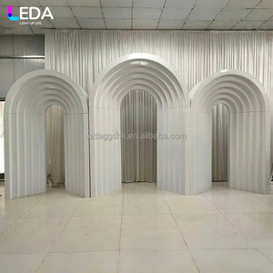 LEDA Eventos y Decoración: Set de Arco Redondo Blanco Grande para Salón de Bodas, Soporte de Puerta y Fondo para Boda - Product Image 1