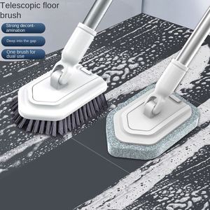Factory Direct Long Handle Bath and Kitchen Cleaning Brush Special Cross-Border Foreign Trade with Bristle Floor Seam Brush - Product Image 1