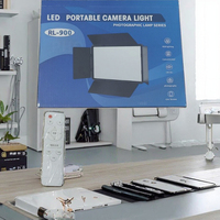Nouvelle sortie 2025 RL900 Lumière LED portable pour appareil photo Kit de photographie professionnel Support Télécommande Température de couleur réglable 50W 110-220V