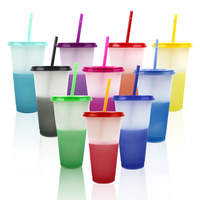 Grande Vente Tasse en Plastique Magique à Changement de Couleur Chaud-Froid Personnalisable