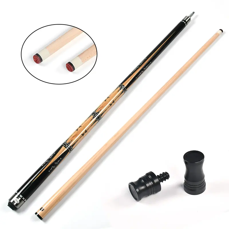 1/2 Split Bilhar Destacável Cue Sticks com couro Dicas para Bilhar Pool Table TP-C4812