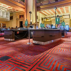 高耐久性防火赌场机场地毯酒店Axminster上海地毯厂定制公寓地毯