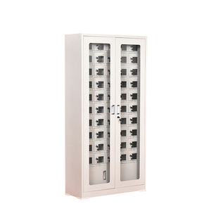 Armoire de recharge pour téléphones portables, coffre-fort verrouillable pour le stockage d'objets, armoire de rangement pour téléphones portables avec alimentation électrique - Product Image 4