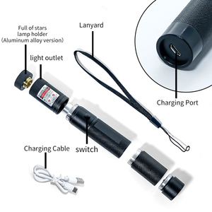 Láser Verde Recargable por <span class=keywords><strong>USB</strong></span> con Proyección de Estrellas |   Haz de Luz Ultrabrillante de 532nm y Rendimiento Duradero - Product Image 4