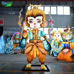 GECAI Outdoor Large 12 signes du zodiaque chinois Monkey King Sun Wukong Lantern - Product Image 5