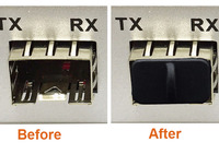 Couvercle anti-poussière en Gel de silice, 1 pièce, équipement pour les ports SFP/XFP/QSFP/RJ11/RJ45